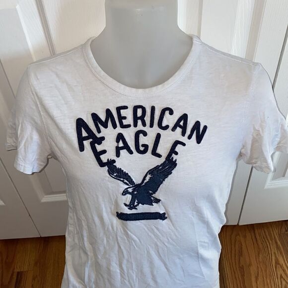 American Eagle AS White Bird Tee T-shirt Short Top Men’s XS EUC - Picture 2 of 4